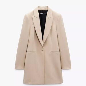 NWT Zara long fitted blazer size XS